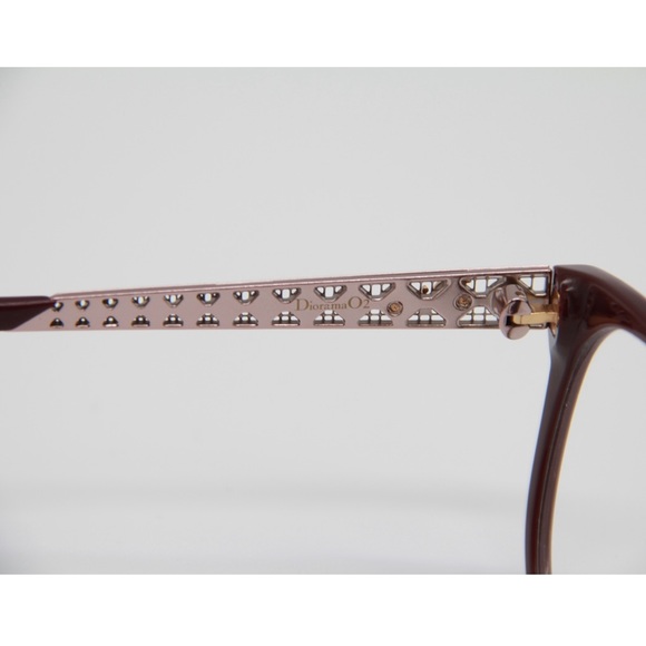 New DIOR DIORAMAO2 E63 Burgundy Pink Eyeglasses - Picture 8 of 14